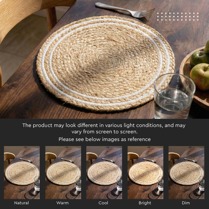 Jute Off White & Jute Natural Bleach Placemat