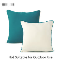 Cotton Azul Blue+Natural Cushion Cover (Pack of 2)