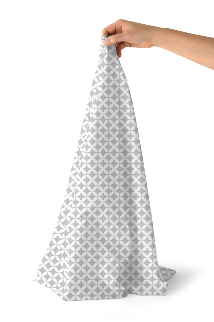 20s Sheeting Grey Circles Fabric (1 Meter)