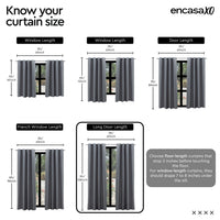 Canvas Brick Curtain (Pack of 1)