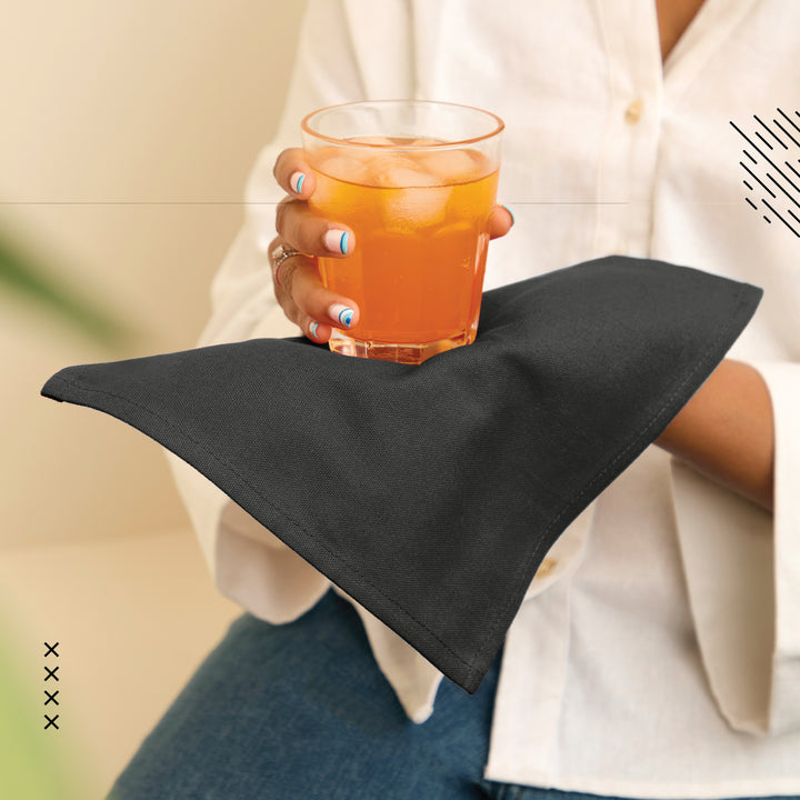 Cotton Charcoal Grey Table Napkins (Pack of 12)