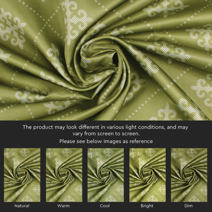 Micro Moroccan Olive Curtain (Pack of 2)