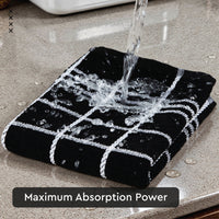 Cotton Terry Black Dish Towel (Pack of 6)