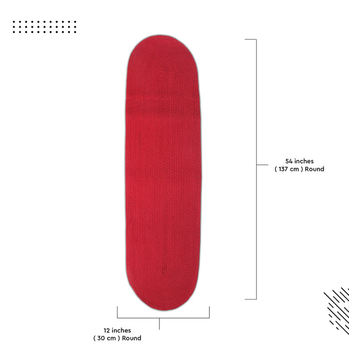 Cotton Red Table Runner (Pack of 1)