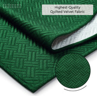 Quilted Polyester Fabric Forest Green Fabric