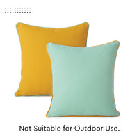 Cotton Mango+Mint Green Cushion Cover (Pack of 2)