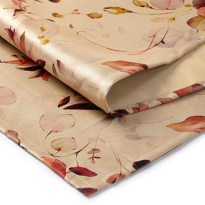 Blackout Polyester L1 Orange Table Runner (Pack of 1)