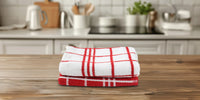 Cotton Red Combo Kitchen Set (Pack of 12)