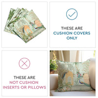 Polyester Mughal-02 Cushion Cover (Pack of 5)