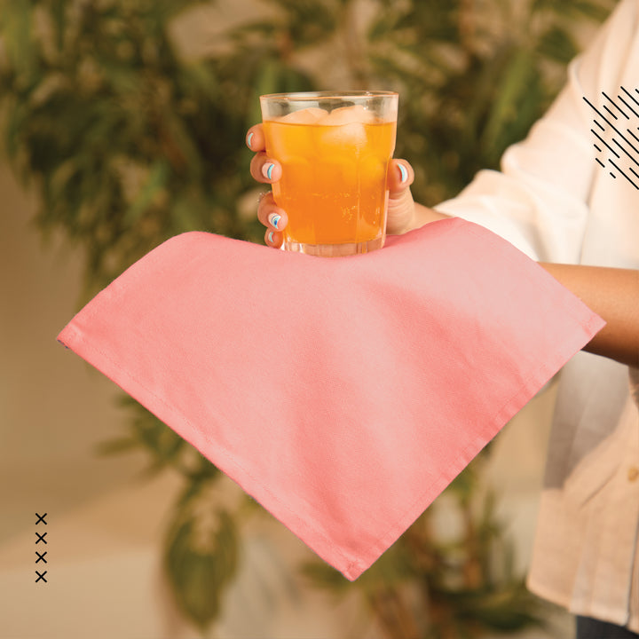 Canvas Coral Table Napkin (Pack of 12)