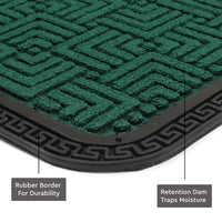 Polypropylene Main Door Entrance Mats Welcome Mat with Rubber Border | Anti Slip Rubber Backing | Ideal for Home, Outdoor, Balcony, Office | Pack of 1