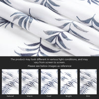 Polyester Palm Leaves Curtain (Pack of 2)