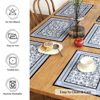 Cotton Indigo-02 Placemat (Pack of 6)