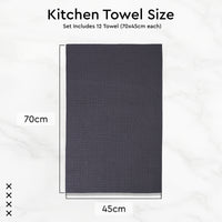 Cotton Multicolor 3 Kitchen Towel (Pack of 12)