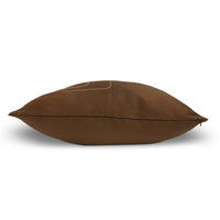 Dupion Silk Chain Coffee Cushion Cover (Pack of 2)