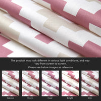 Polyester Chevron Brown Curtain (Pack of 2)