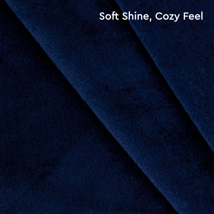 Velvet Navy Blue Cushion Cover