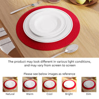 Cotton Red Placemat (Pack of 6)