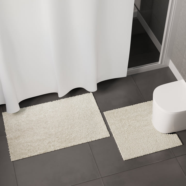 Cotton Cream Bathmat (Pack of 2)