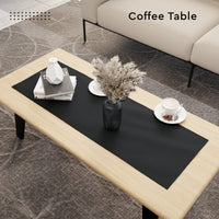 PVC Leather Black Table Runner (Pack of 1)