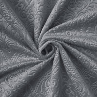 Embossed Velvet Grey Fabric