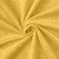Embossed Velvet Lemon Yellow Cushion Cover (Pack of 2)