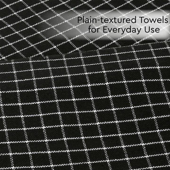Cotton Butcher Black Kitchen Towel (Pack of 12)