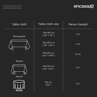 20s Cotton Twill Swiss Table Cloth (Pack of 1)