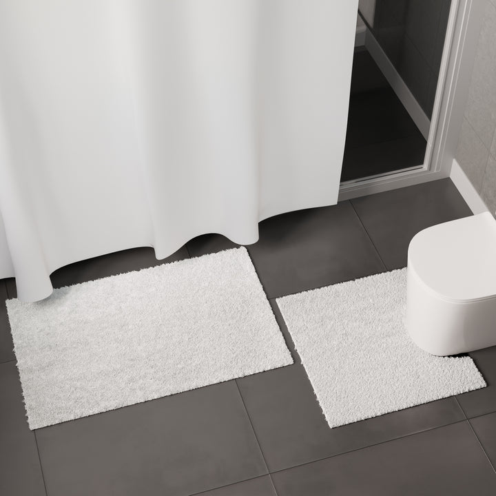 Cotton White Bathmat (Pack of 2)