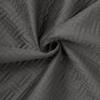 Quilted Polyester Fabric Dark Grey Fabric