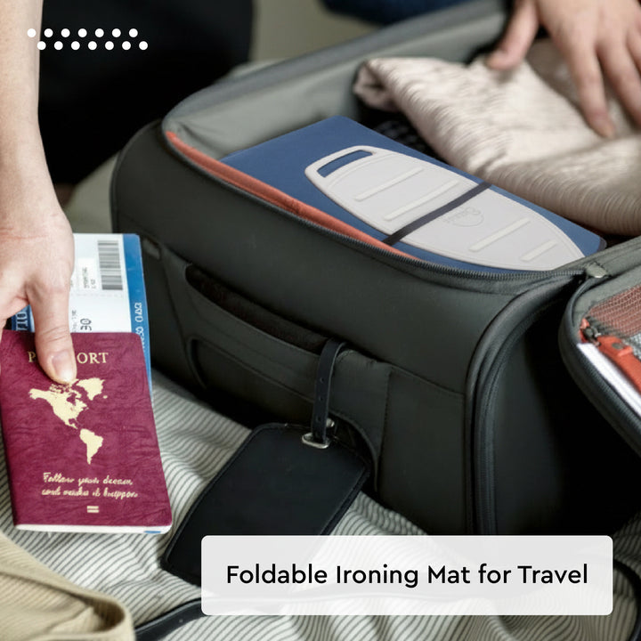 Cotton Cobalt Luxury Antiskid Ironing Mat (Pack of 1)