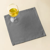 Cotton Grey Table Napkins (Pack of 12)