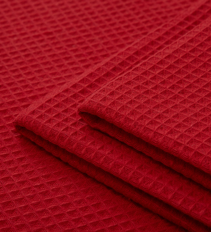 Cotton Red Kitchen Towel (Pack of 4)