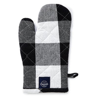 Cotton Buffalo Black Checks Oven Gloves (Pack of 2)