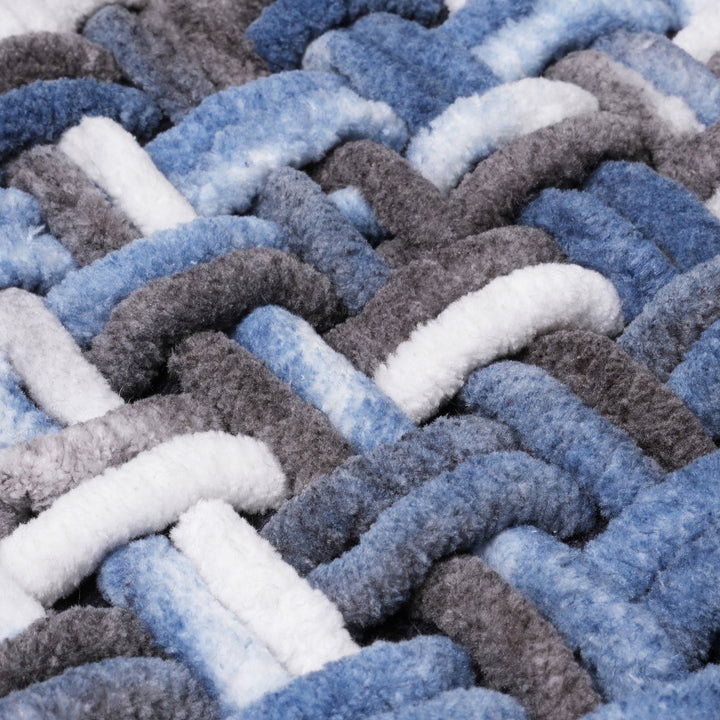 Cotton Blue Bathmat (Pack of 1)