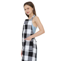 Cotton Buffalo Black Checks Apron (Pack of 1)