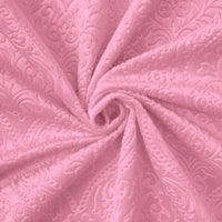 Embossed Velvet Pink Cushion Cover (Pack of 2)
