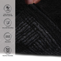 Polyester Blackbirds Combo Shower Curtain + Bathmat (Pack of 3)