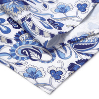 Water Repellent Polyester Chintz Blue Table Runner (Pack of 1)