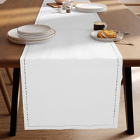 Cotton White Table Runner (Pack of 1)