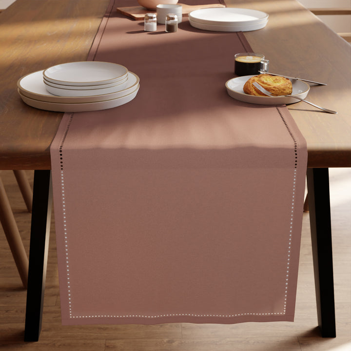Cotton Tan Table Runner (Pack of 1)