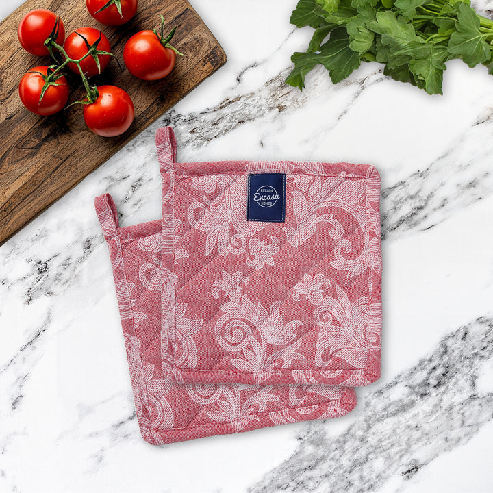 Cotton Red Potholder (Pack of 2)
