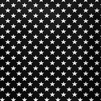20s Sheeting Black Colour Stars Fabric (1 Meter)