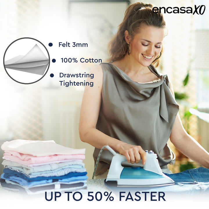 20s Sheeting Green Leaflet Ironing Board Cover