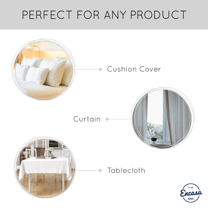 Polyester Solid White Fabric 1 Meter