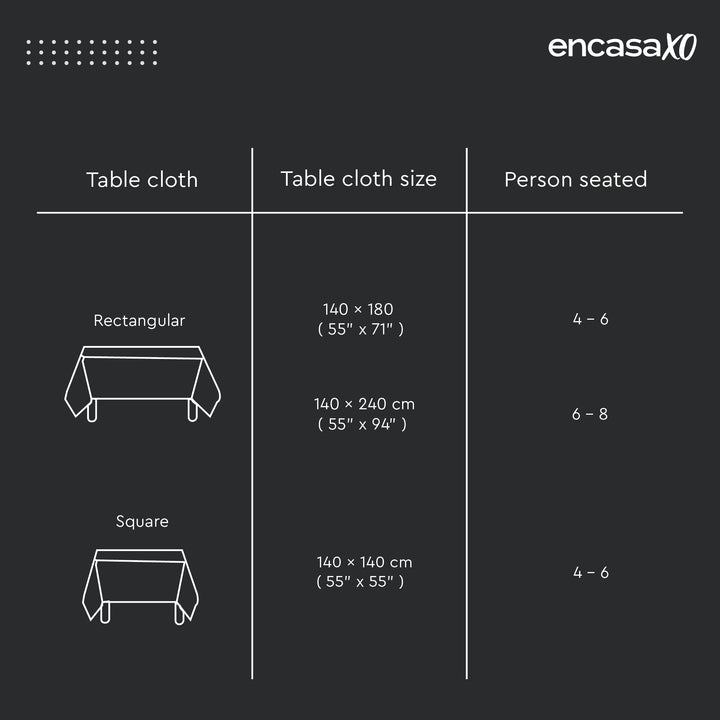 WR Spun Polyester French Grey Printed Table Cloth (Pack of 1)