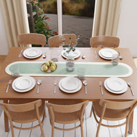 Cotton Sage & Off White Table Runner (Pack of 1)