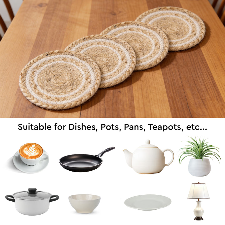 Jute Off White & Jute Natural Bleach Trivet
