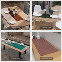 Cotton Black & Mustard Table Runner (Pack of 1)