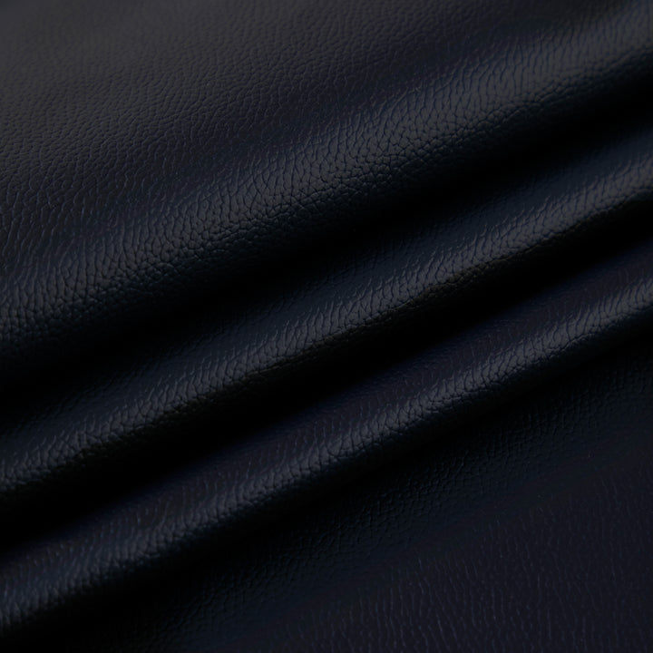 PU Leather Navy Blue Fabric